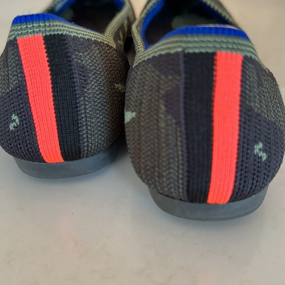 Rothy’s the point camo green EUC size 6.5 - Picture 3 of 7